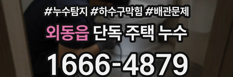 외동읍 단독 주택 누수