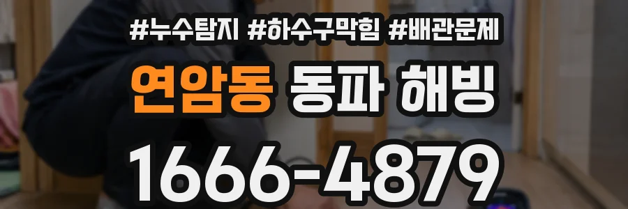 연암동 동파 해빙
