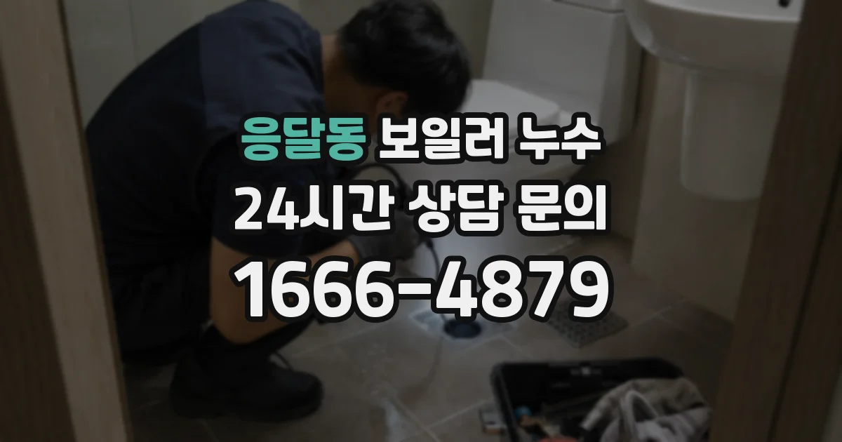 응달동 보일러 누수