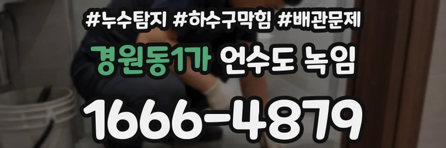 경원동1가 언수도 녹임