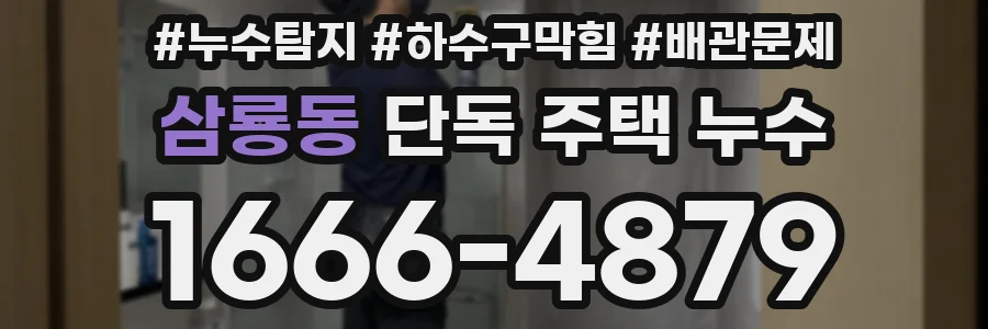 삼룡동 단독 주택 누수