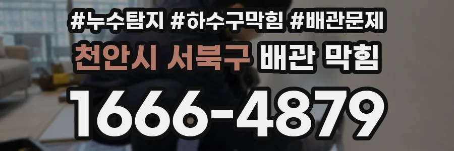 천안시 서북구 배관 막힘