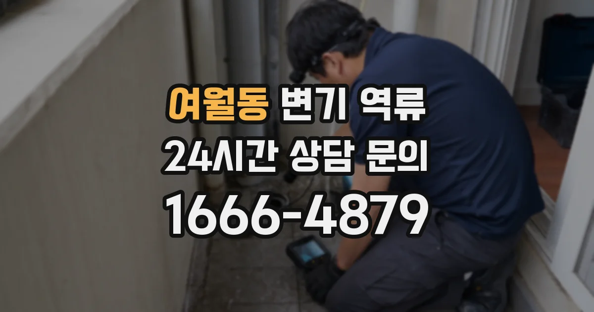 여월동 변기 역류