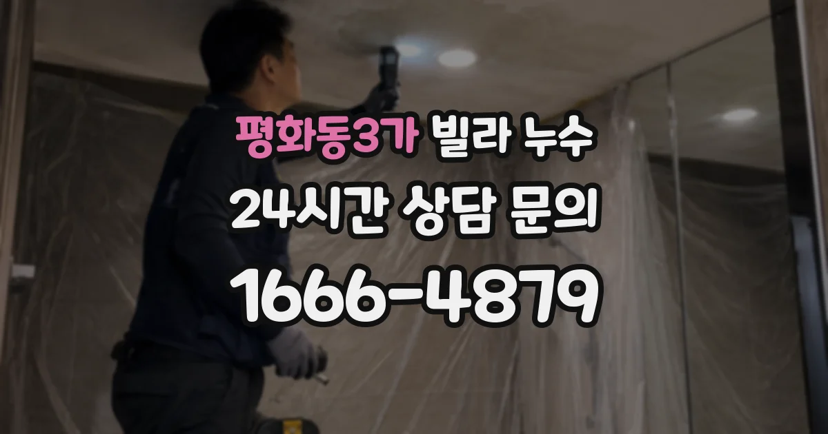 평화동3가 빌라 누수