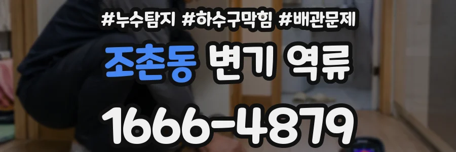 조촌동 변기 역류
