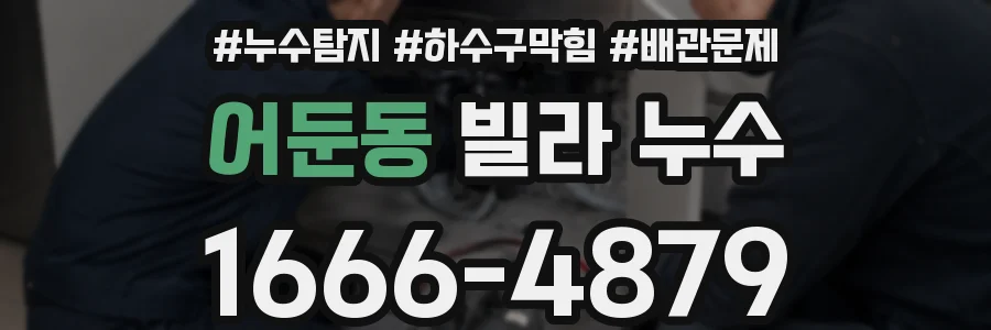 어둔동 빌라 누수