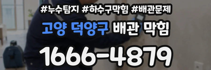 고양 덕양구 배관 막힘