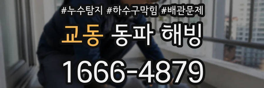 교동 동파 해빙