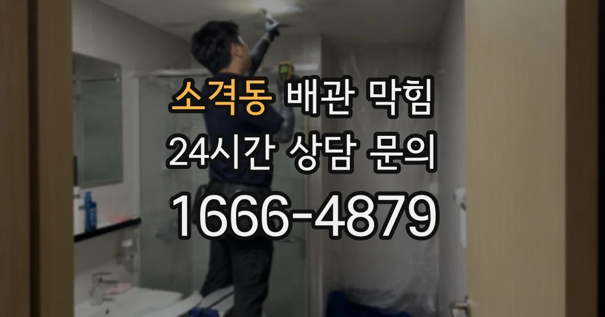 소격동 배관 막힘