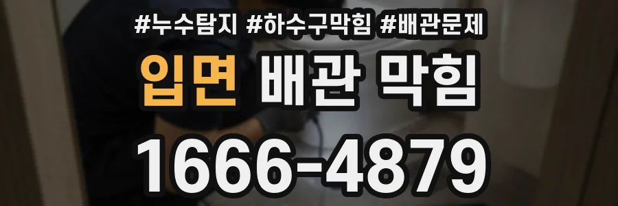입면 배관 막힘