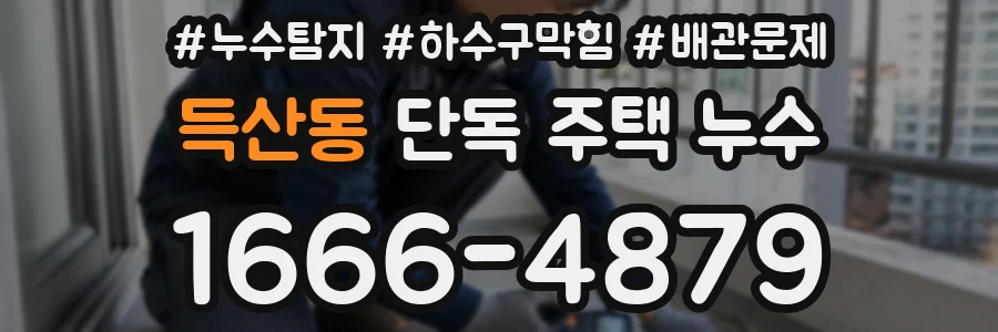 득산동 단독 주택 누수