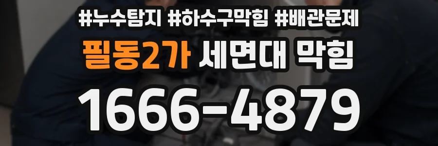 필동2가 세면대 막힘