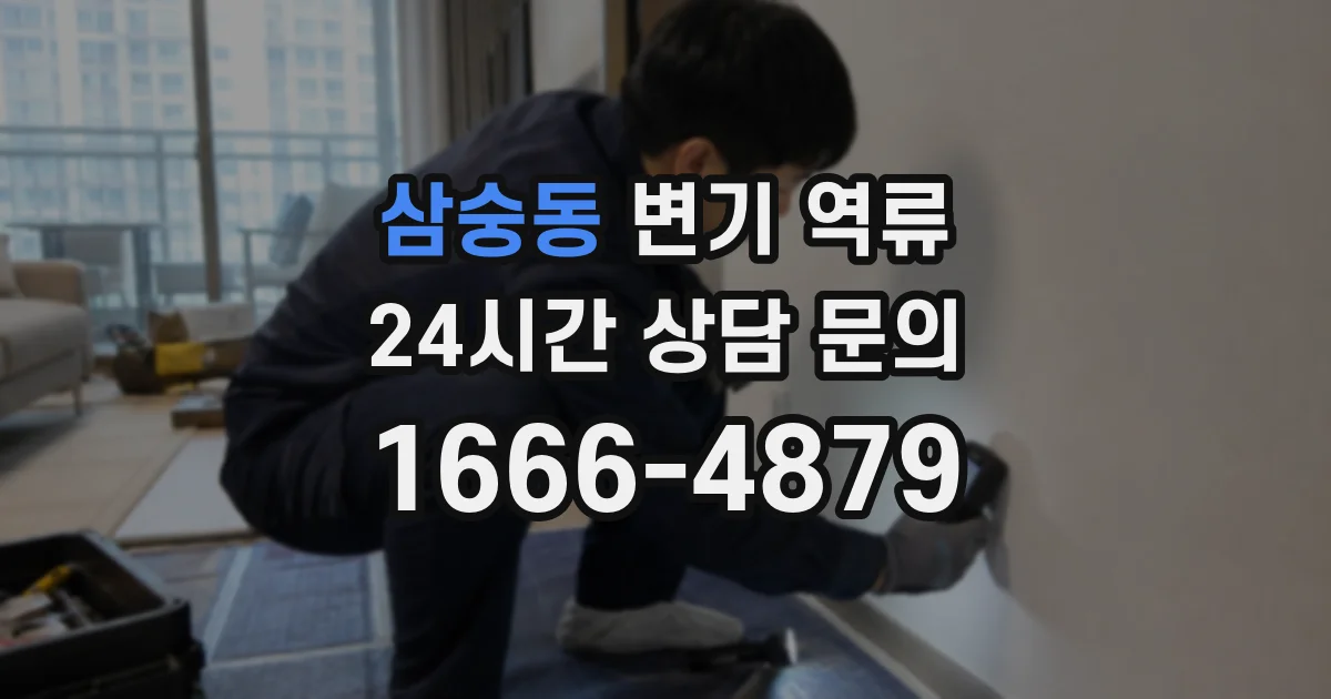삼숭동 변기 역류