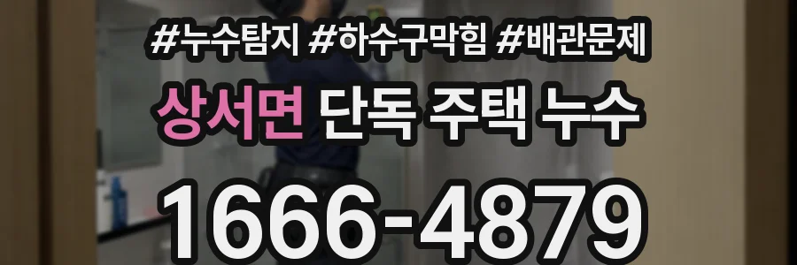 상서면 단독 주택 누수
