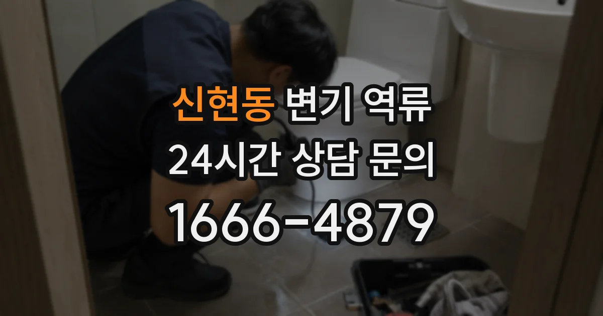 신현동 변기 역류