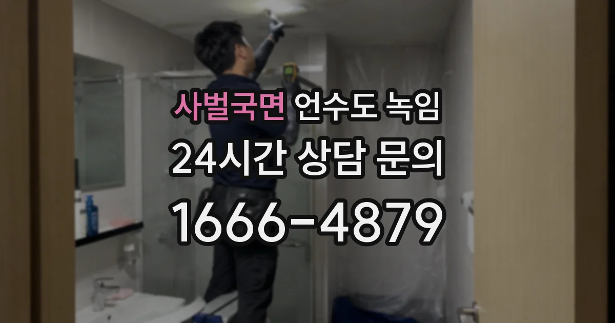 사벌국면 언수도 녹임