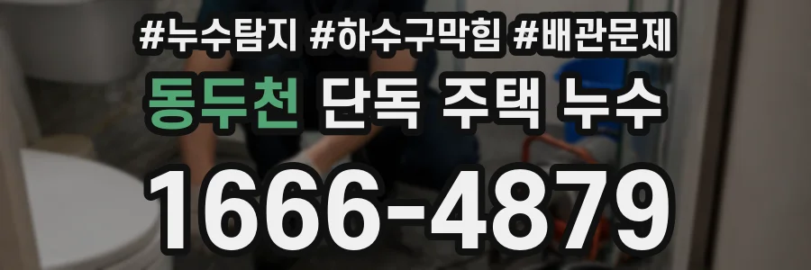 동두천 단독 주택 누수