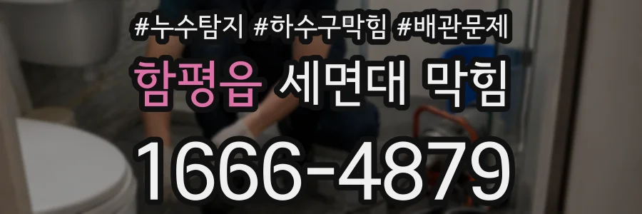 함평읍 세면대 막힘