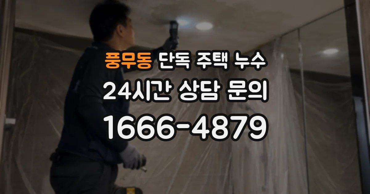 풍무동 단독 주택 누수