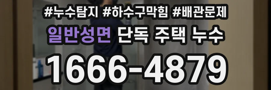 일반성면 단독 주택 누수