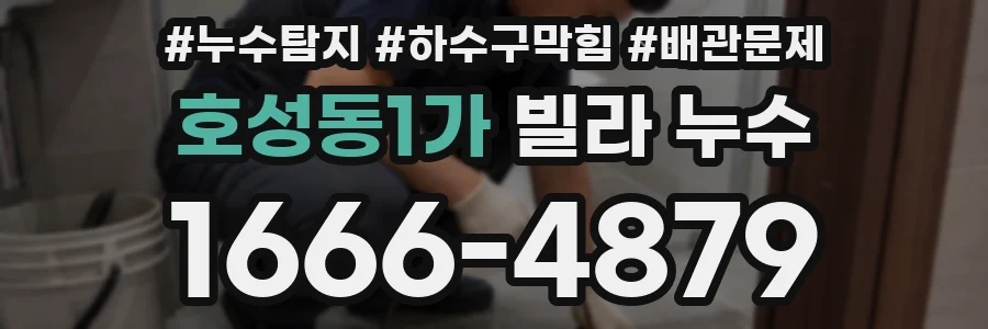 호성동1가 빌라 누수