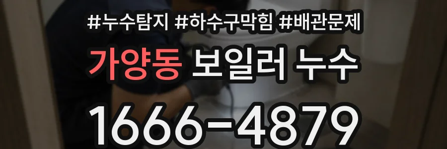 가양동 보일러 누수