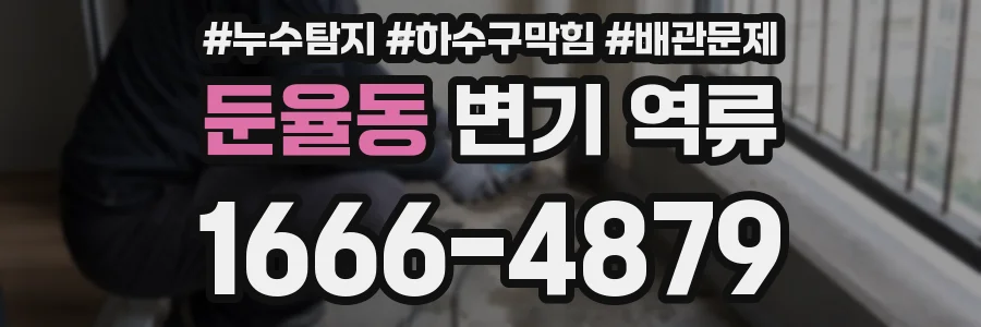 둔율동 변기 역류