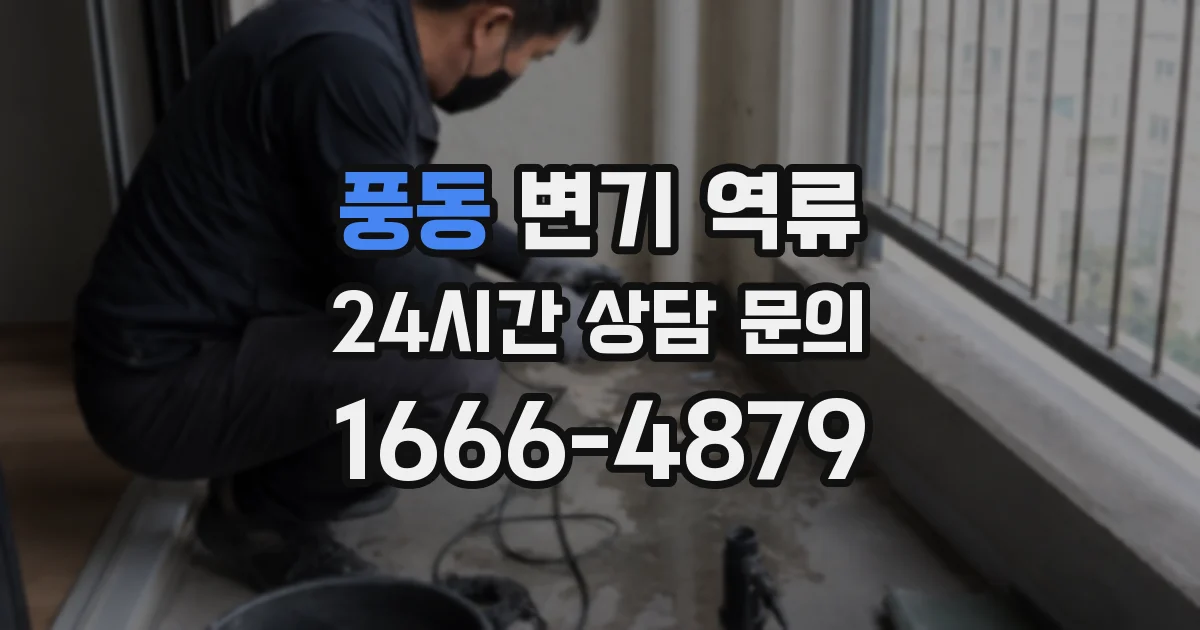 풍동 변기 역류