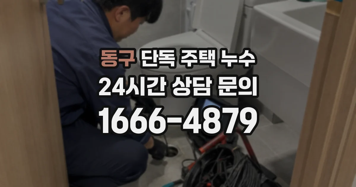 동구 단독 주택 누수