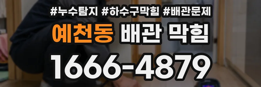 예천동 배관 막힘