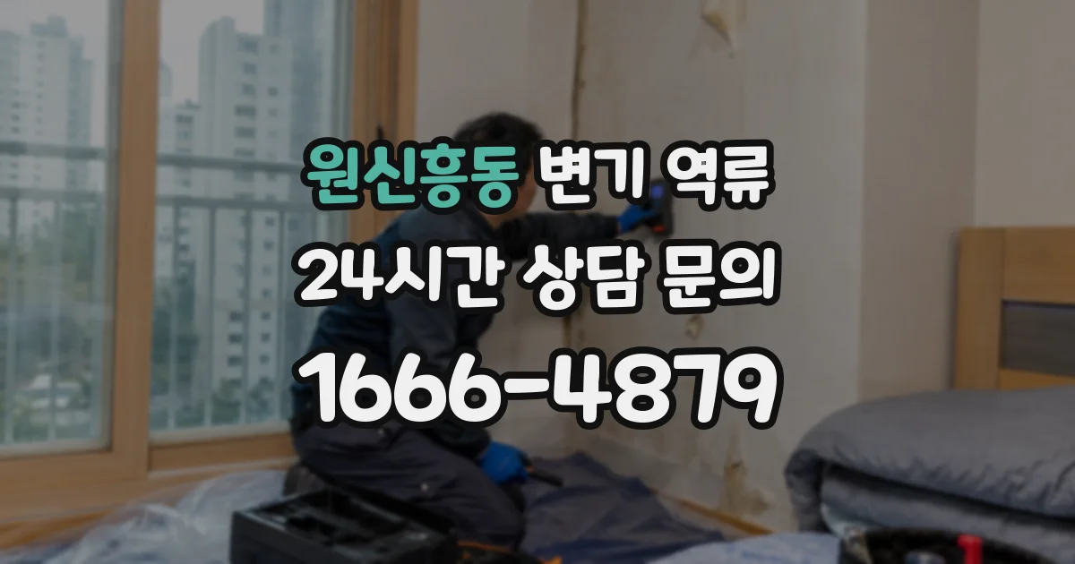 원신흥동 변기 역류