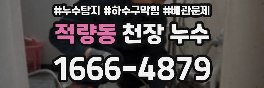 적량동 천장 누수