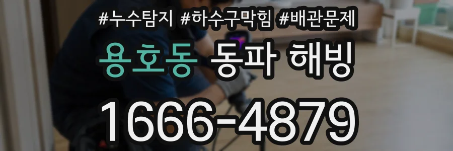 용호동 동파 해빙
