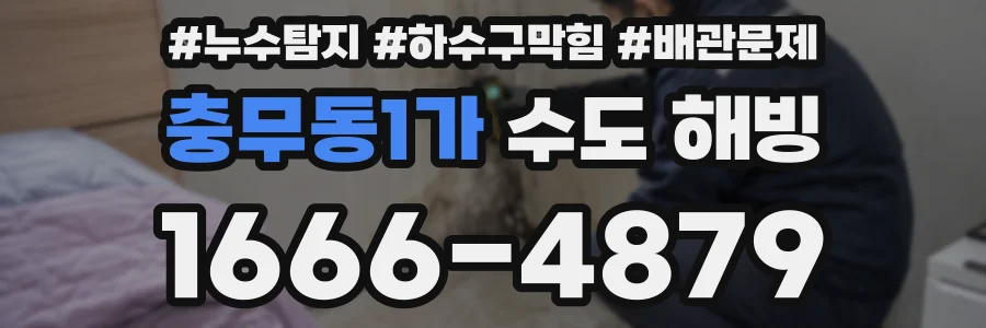충무동1가 수도 해빙
