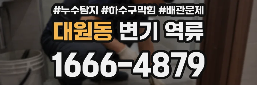대원동 변기 역류