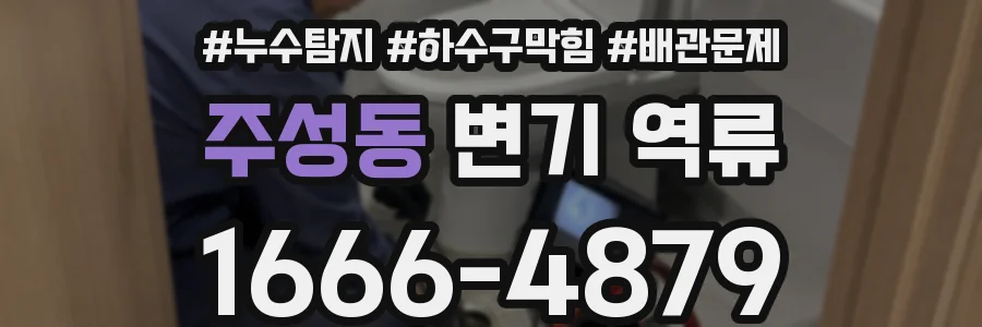 주성동 변기 역류