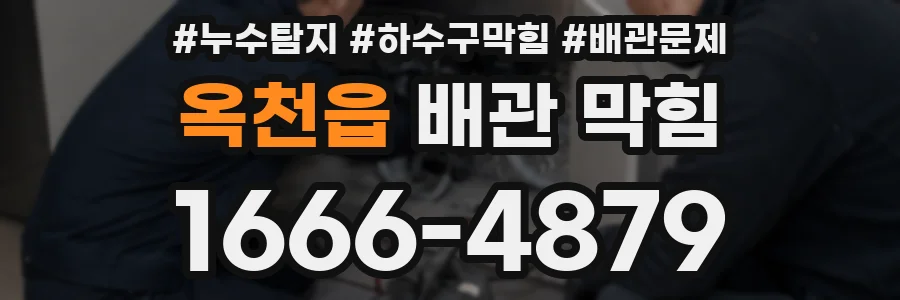 옥천읍 배관 막힘