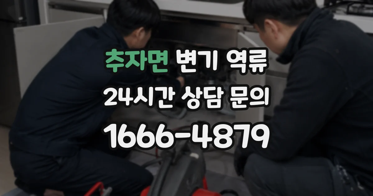 추자면 변기 역류