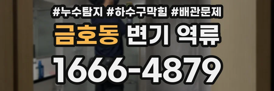 금호동 변기 역류