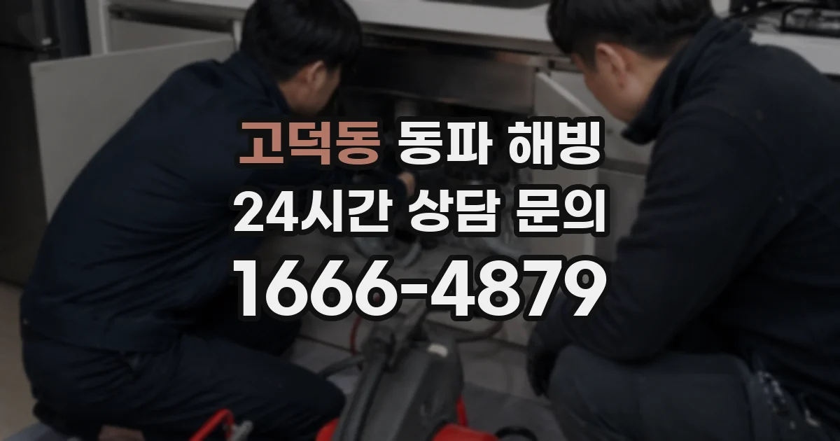 고덕동 동파 해빙