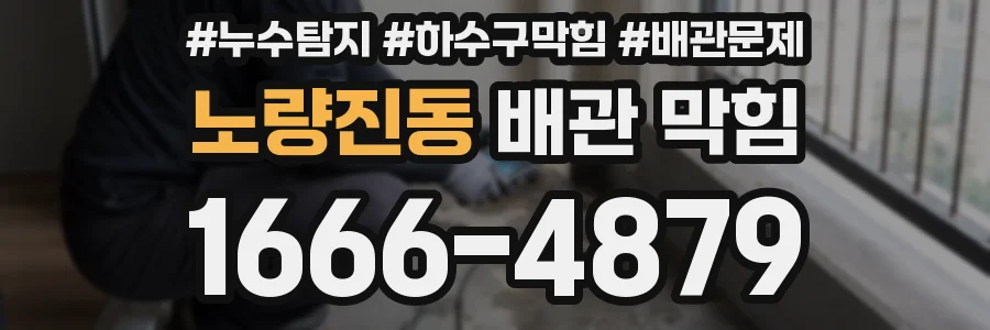 노량진동 배관 막힘