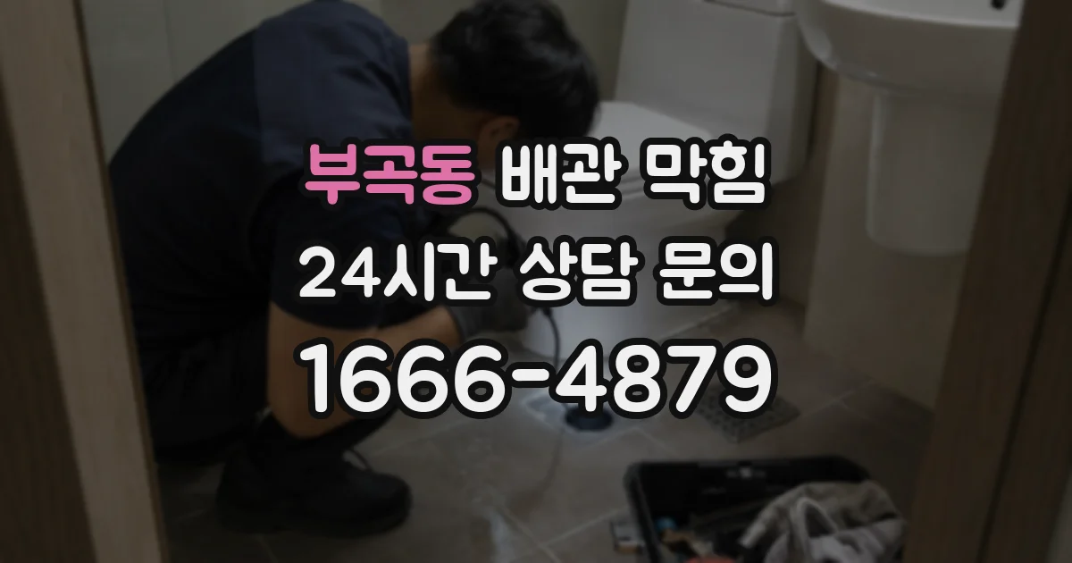 부곡동 배관 막힘