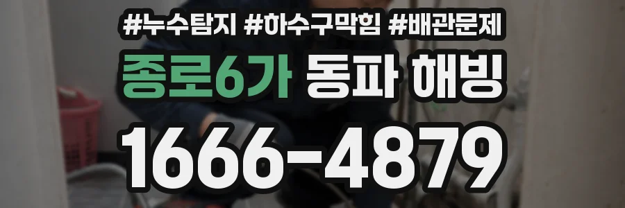 종로6가 동파 해빙