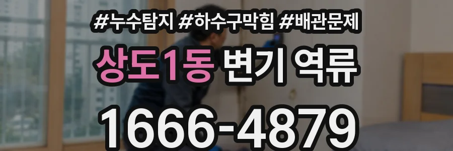 상도1동 변기 역류