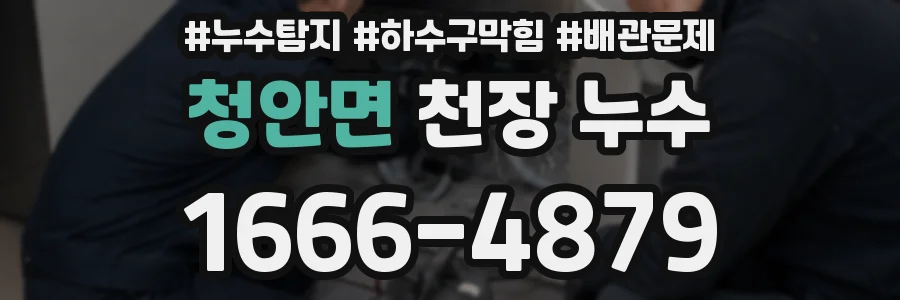 청안면 천장 누수