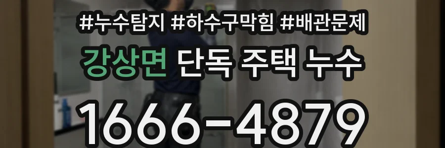 강상면 단독 주택 누수