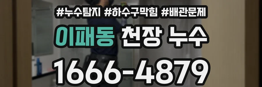 이패동 천장 누수