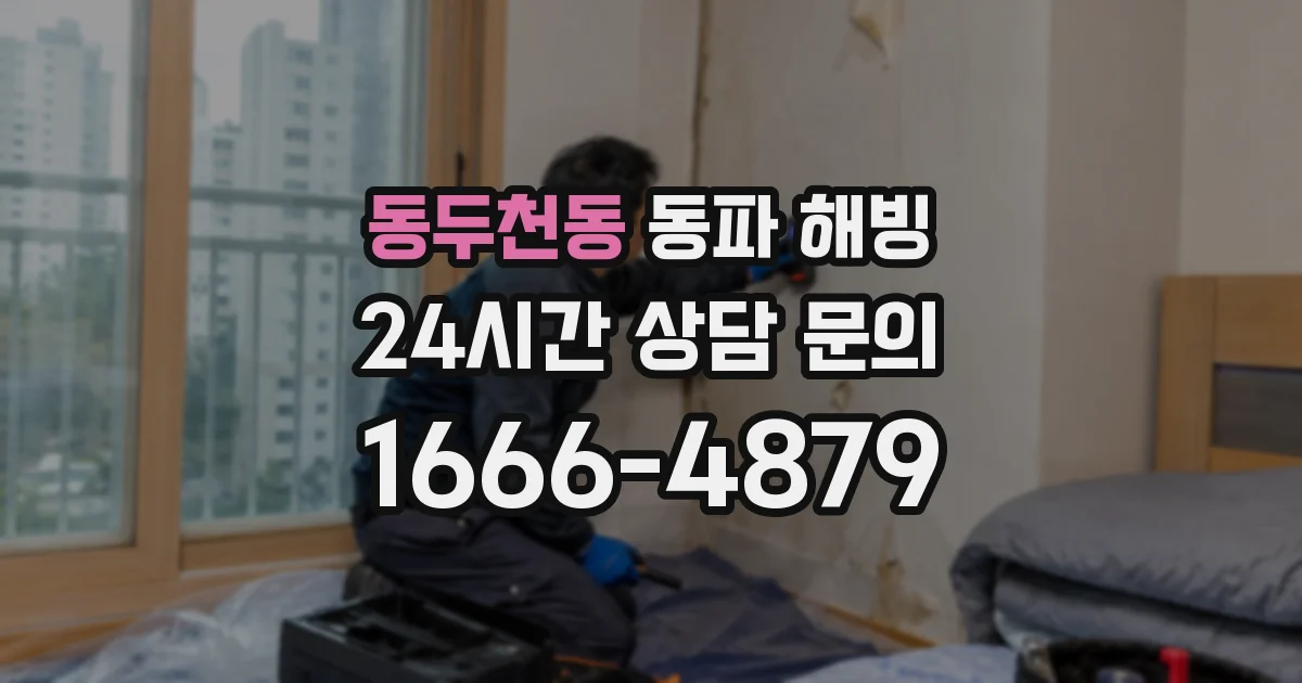 동두천동 동파 해빙
