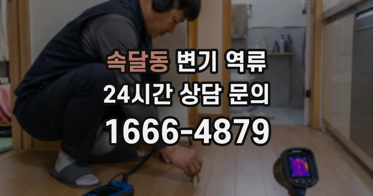 속달동 변기 역류