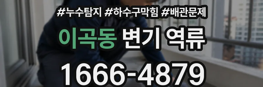 이곡동 변기 역류